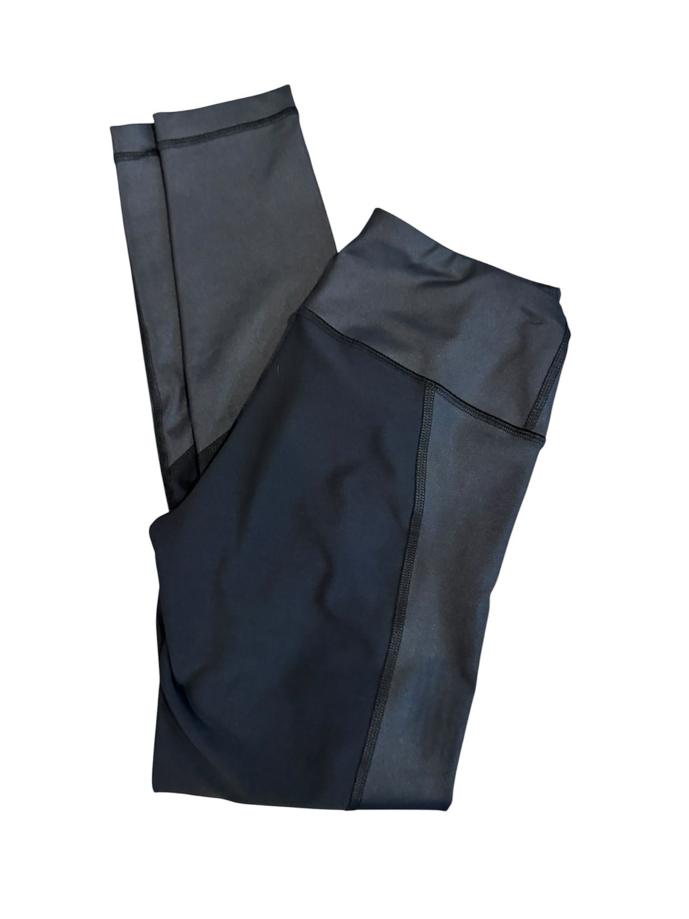 90 Degree By Reflex Black Leggings with Sheer Panels